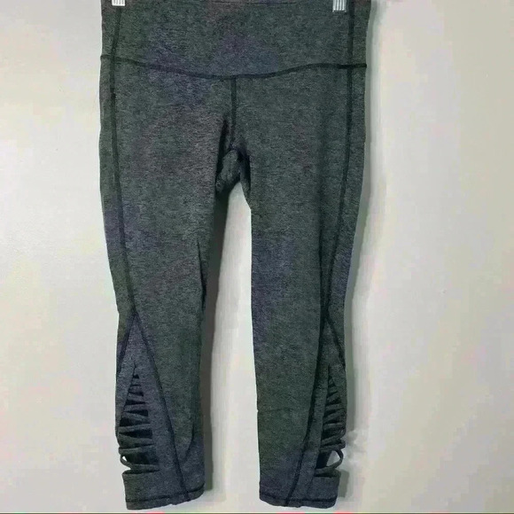 Athleta Pants - ATHLETA Grey Spacedye Criss-Cross Capri XS